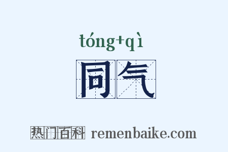 同气是什么意思的图片